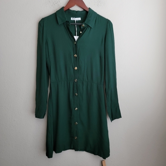 Reformation Hugh Dress in Forest size 6 NWT - Picture 9 of 14